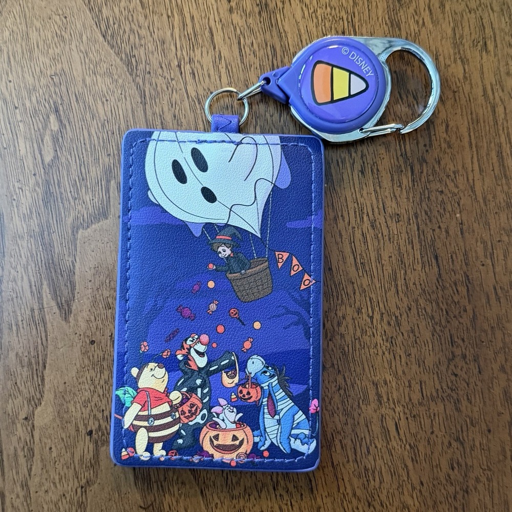 Disney Winnie The Pooh Halloween Is Holder‎ Lanyard Ghost Balloon Cute Kawaii